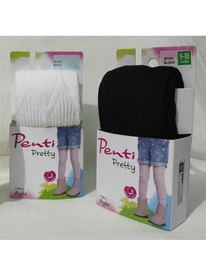 Penti Yüksek Pamuk Oranı Knitwear 2'li Külotlu Çocuk Çorabı - Kız Çocuk Külotlu Çorap