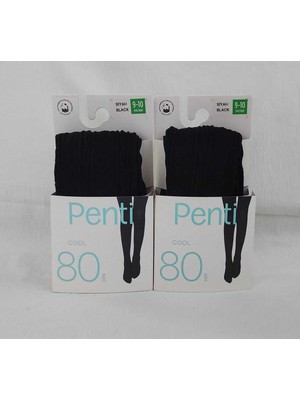 Penti 2'li Külotlu Çorap - Kız Çocuk Desenli Kilotlu Çorap ( Care For Energy )