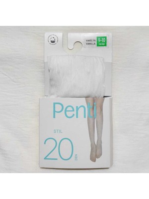 Penti Pretty Vanilya Stil Puantiyeli Külotlu Çorap