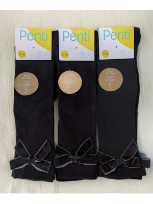 Penti 3^lü Paket Kız Çocuk Ribbon Pantolon Çorabı