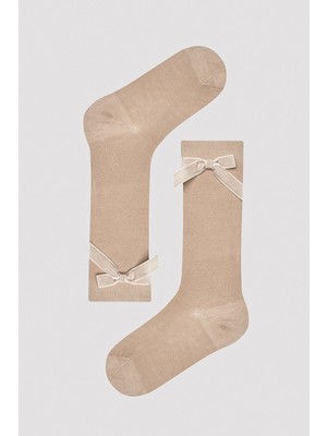 Penti Kız Çocuk Brown Ribbon Pantolon Çorabı