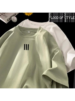 Tarz Sokak Erkek Büyük Boy T-Shirt Erkek Pamuklu Tişört Beyaz 5xl Rahat Yaz Giyim Moda Baskı Tee Gömlek