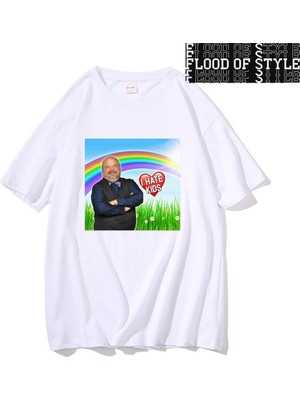 Tarz Sokak Bertram Saygılı Olmak Baba Grafik Baskı T Shirt Vintage Rahat Moda Kısa Kollu Artı Boyutu T S