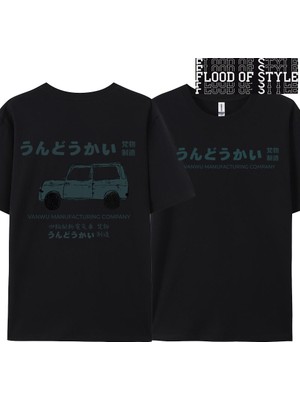 Tarz Sokak 2024 Japon Moda Retro Baskı Yaz Kısa Kollu Kadın Gevşek Trendy Ins Sokak Orijinal Giysi Yumuş