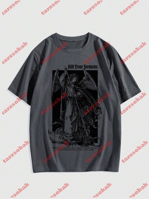 Tarz Sokak Model 3301 Erkek Yazlık Yuvarlak Yaka Kısa Kollu Günlük Tişört, Yaz