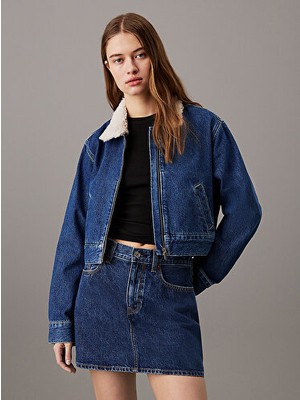 Denım Zıp Jacket Sherpa