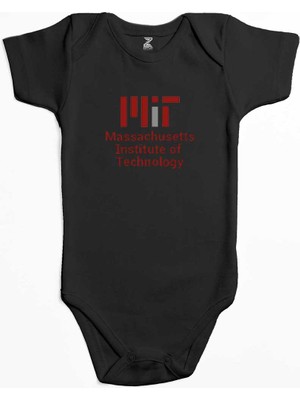 Z zepplin Massachusetts Institute Of Technology Logo Siyah Renk Bebek Body Zıbın