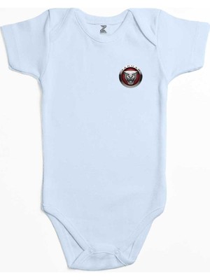Z zepplin Jaguar Color Logo Mavi Renk Bebek Body Zıbın