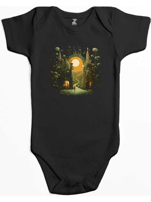 Z zepplin Journey To Hope Siyah Renk Bebek Body Zıbın