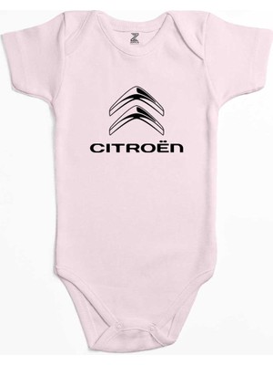 Z zepplin Citroen Logo Pembe Renk Bebek Body Zıbın