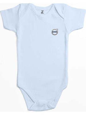 Z zepplin Volvo Logo 2 Mavi Renk Bebek Body Zıbın