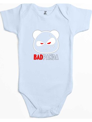 Z zepplin Baby Bad Panda Mavi Renk Bebek Body Zıbın