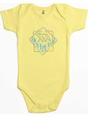 Z zepplin Bear Takım Yıldızı Sarı Renk Bebek Body Zıbın