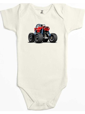 Z zepplin Jeep Canavar Kamyon Ekru Renk Bebek Body Zıbın