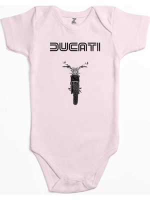 Z zepplin Ducati Scrambler Eıcma Pembe Renk Bebek Body Zıbın