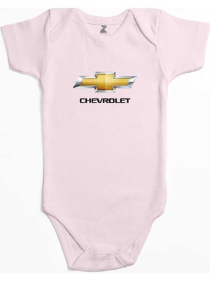 Z zepplin Chevrolet Logo Pembe Renk Bebek Body Zıbın
