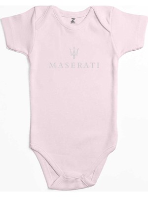 Z zepplin Maserati Logo Pembe Renk Bebek Body Zıbın