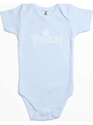 Z zepplin Trivium Logo Type Mavi Renk Bebek Body Zıbın