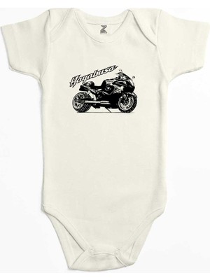 Z zepplin Suzuki Hayabusa Ekru Renk Bebek Body Zıbın