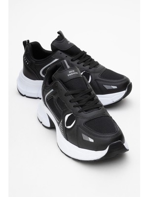 Ccway Erkek Anorak Spor Ayakkabı SİYAH BEYAZ