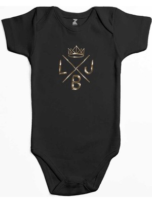 Z zepplin Lebron J. King Logo Siyah Renk Bebek Body Zıbın