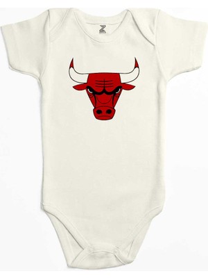 Z zepplin Chicago B. Logo Ekru Renk Bebek Body Zıbın