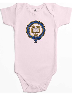 Z zepplin University Of Oxford Logo Pembe Renk Bebek Body Zıbın