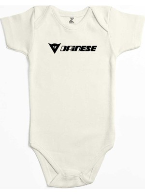 Z zepplin Dainese Logo Ekru Renk Bebek Body Zıbın