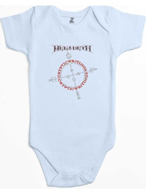 Z zepplin Megadeth Cryptic Writings 1997 Mavi Renk Bebek Body Zıbın