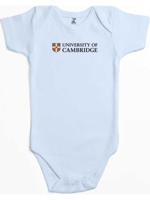 Z zepplin University Of Cambridge Logo Text Mavi Renk Bebek Body Zıbın