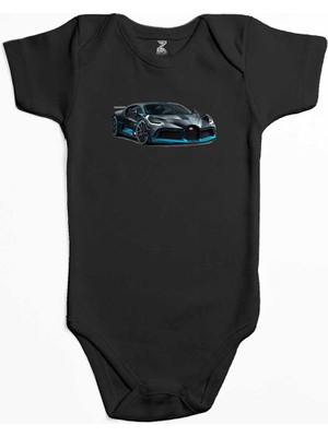 Z zepplin Bugati Car Siyah Renk Bebek Body Zıbın