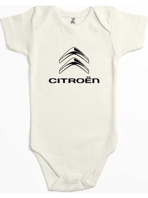 Z zepplin Citroen Logo Ekru Renk Bebek Body Zıbın