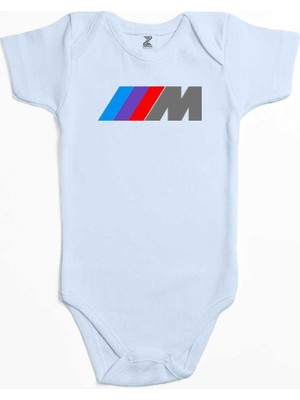 Z zepplin Bmw M Power Logo Mavi Renk Bebek Body Zıbın