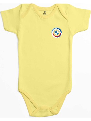Z zepplin Bmw New Logo 2023 Black Sarı Renk Bebek Body Zıbın