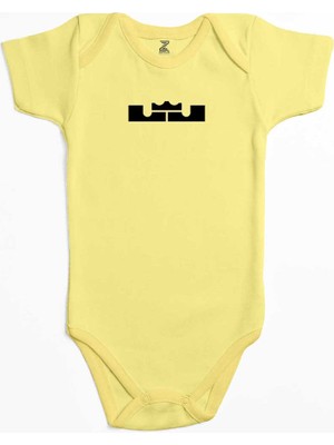 Z zepplin Lebron J. Logo Sarı Renk Bebek Body Zıbın