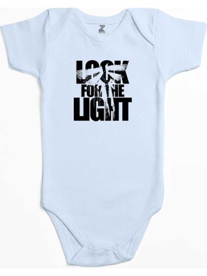 Z zepplin The Last Of Us Look For The Light Text Mavi Renk Bebek Body Zıbın