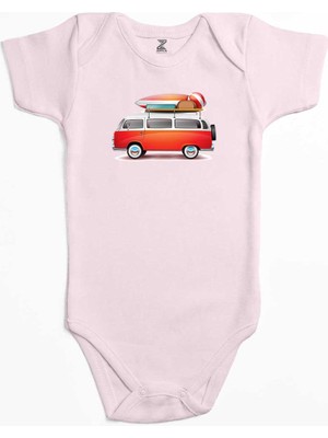 Z zepplin Volkswagen Karavan Holiday Pembe Renk Bebek Body Zıbın
