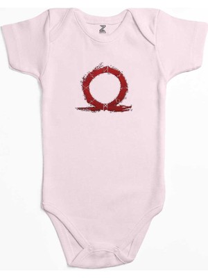 Z zepplin God Of War Ragnarok Red Omega Pembe Renk Bebek Body Zıbın
