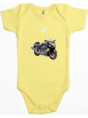 Z zepplin Suzuki Hayabusa Stompgrip Sarı Renk Bebek Body Zıbın
