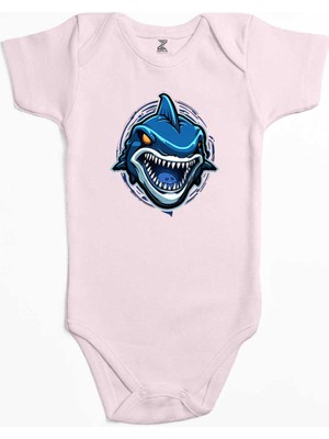 Blue Shark Pembe Renk Bebek Body Zıbın