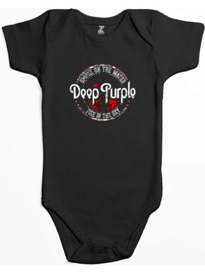 Z zepplin Deep Purple Smoke On The Water Siyah Renk Bebek Body Zıbın