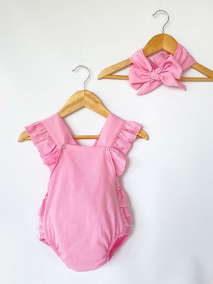 Wolty Baby Çocuk Salopet Bandana Takım Ozel Tasarım
