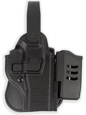 To Gun Holster Girsan Yavuz 16 Serisi Tabanca Kılıfı Seviye 2 Önü Şarjörlüklü Siyah Sağ El