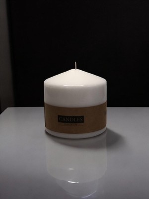 Baton Mumu Tekli 100 mm Çap Silindir Mum 100 mm Boy Gövde Boya