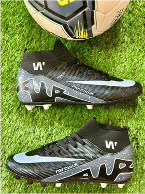 Albishoes Erkek Çocuk Yetişkin Marcuriel Zoum Siperfly Halısaha Krampon Çoraplı Futbol Ayakkabısı