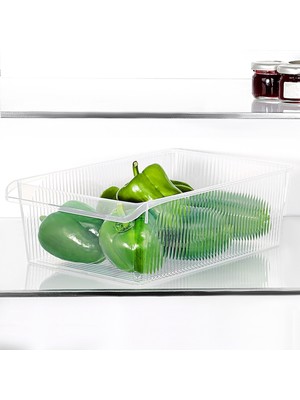 Meleni Home 1 Adet Dolap Içi Buzdolabı Düzenleyici - Meyve Sebze Saklama Kabı Buzdolabı Organizer Sepet 6 Litre