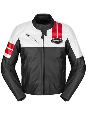 Spıdı Roar Deri Ceket Beyaz