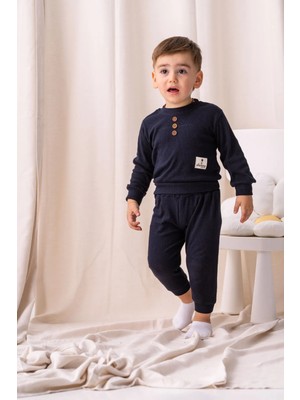 Erkek Bebek Takım Alt Üst Likralı 2 Li Takım