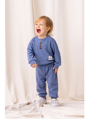 Erkek Bebek Takım Alt Üst Likralı 2 Li Takım