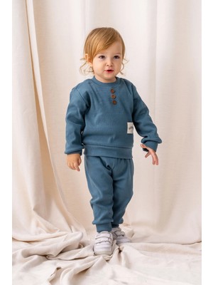 Erkek Bebek Takım Alt Üst Likralı 2 Li Takım